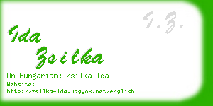 ida zsilka business card